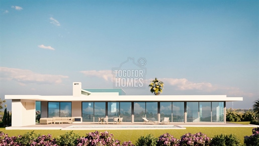 Moderne 3 Sz Villa mit Pool und Meerblick im Bau, in der Nähe von Lagos, West Algarve