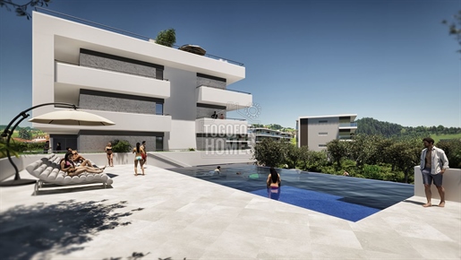Im Bau- 3 Sz Luxus – Apartments mit Gemeinschaftspool und Tiefgarage, in ruhiger Lage, Nahe Alvor