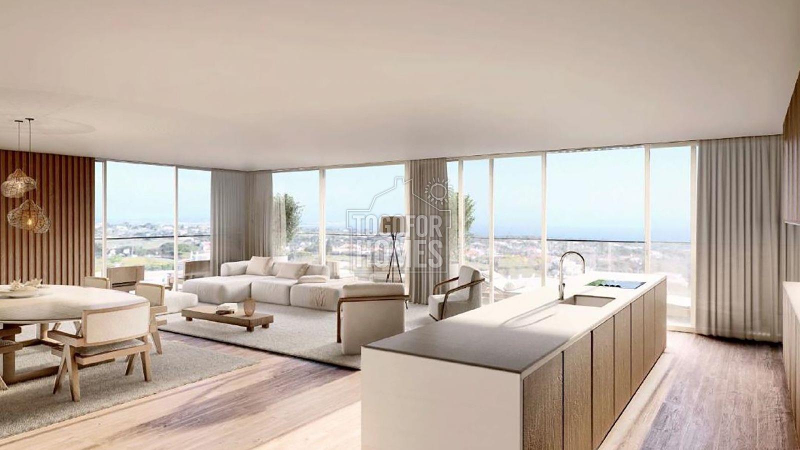 Superbe appartement penthouse avec terrasses sur le toit, piscine et vue sur la mer, Carvoeiro