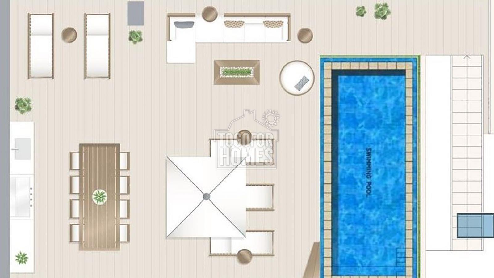 Superbe appartement penthouse avec terrasses sur le toit, piscine et vue sur la mer, Carvoeiro