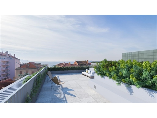 Penthouse T4+1 avec vue sur la rivière et terrasse privée