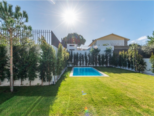 New villa with a surrounding garden and swimming pool, located in the village of Juzo, in an area wi