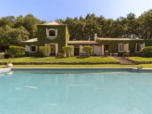 Villa with a long garden, swimming pool and total privacy