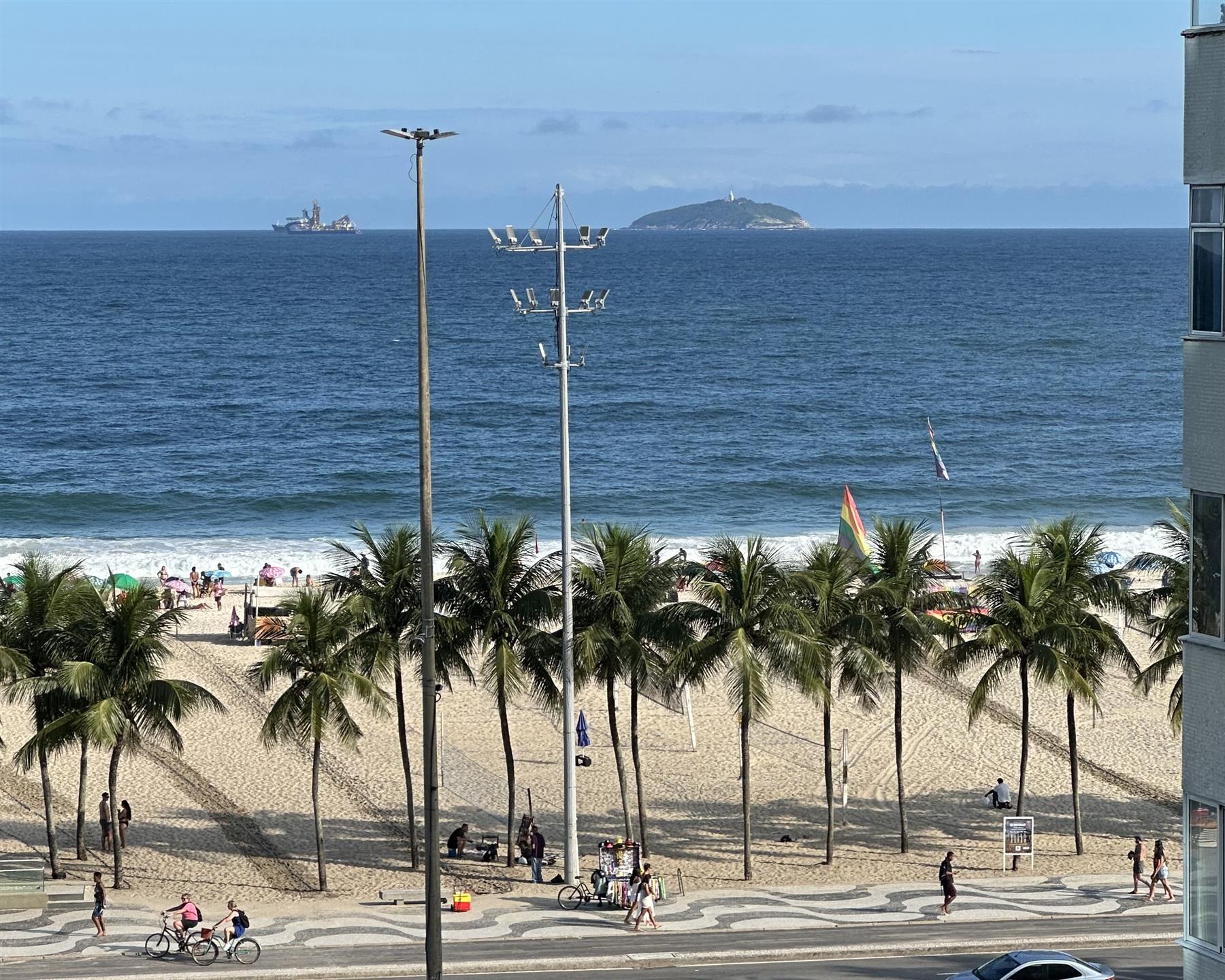 Apartment with view of the Copacabana Beach 