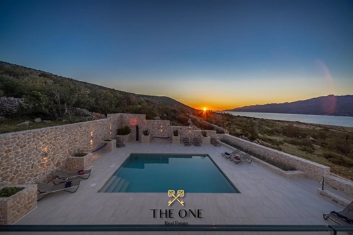 Modern villa with a pool and amazing sea view, Zadar