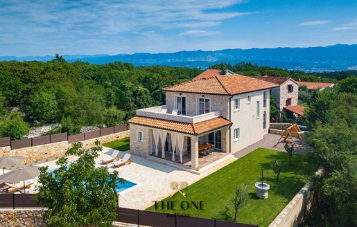 Beautiful stone villa with pool, Krk