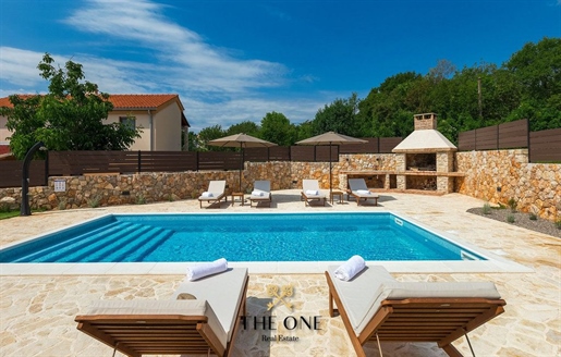 Beautiful stone villa with pool, Krk