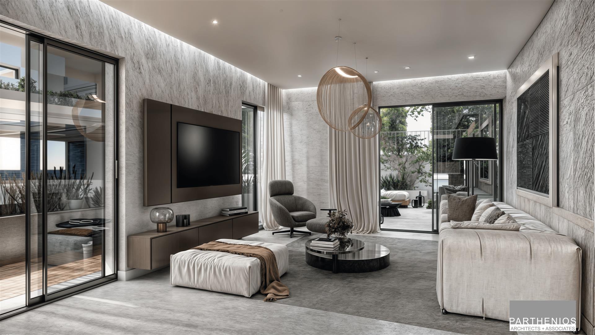 Luxuriöse Erdgeschosswohnung mit Garten und Pool