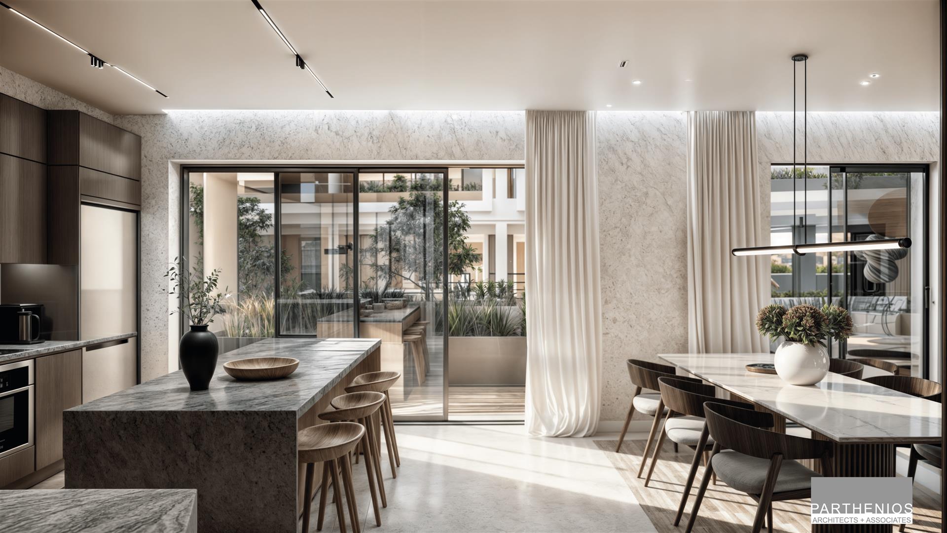 Luxuriöse Erdgeschosswohnung mit Garten und Pool