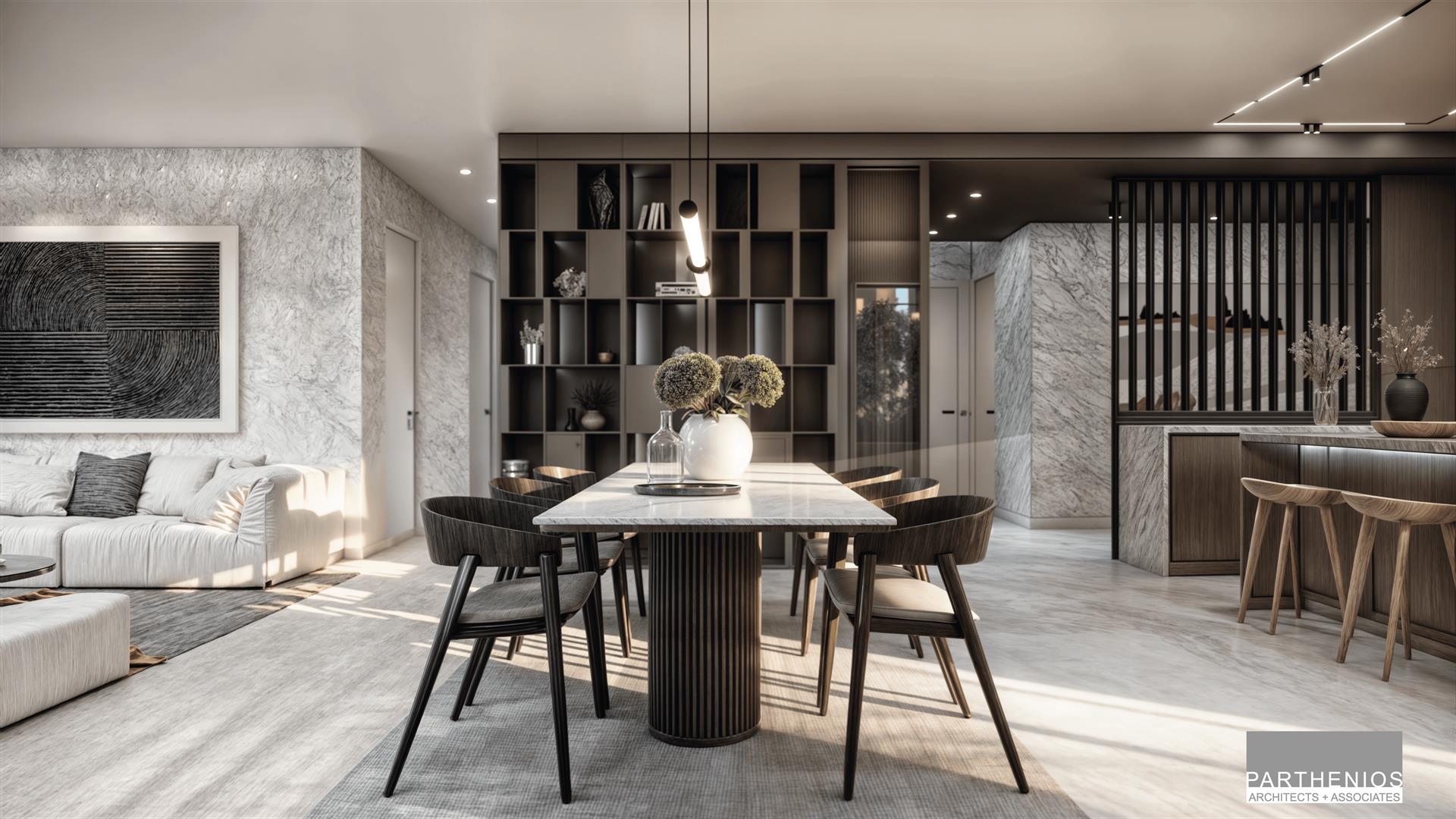 Luxuriöse Erdgeschosswohnung mit Garten und Pool