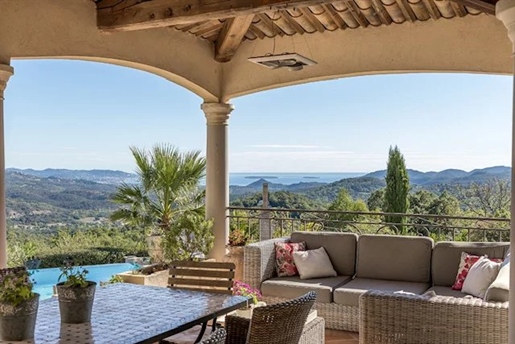 Prachtige luxe villa met adembenemend uitzicht vlakbij Cannes
