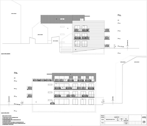 Grundstück mit Meerblick und Lizenzprojekt in Genehmigung für Eigentumswohnung mit 10 Wohnungen - Sã
