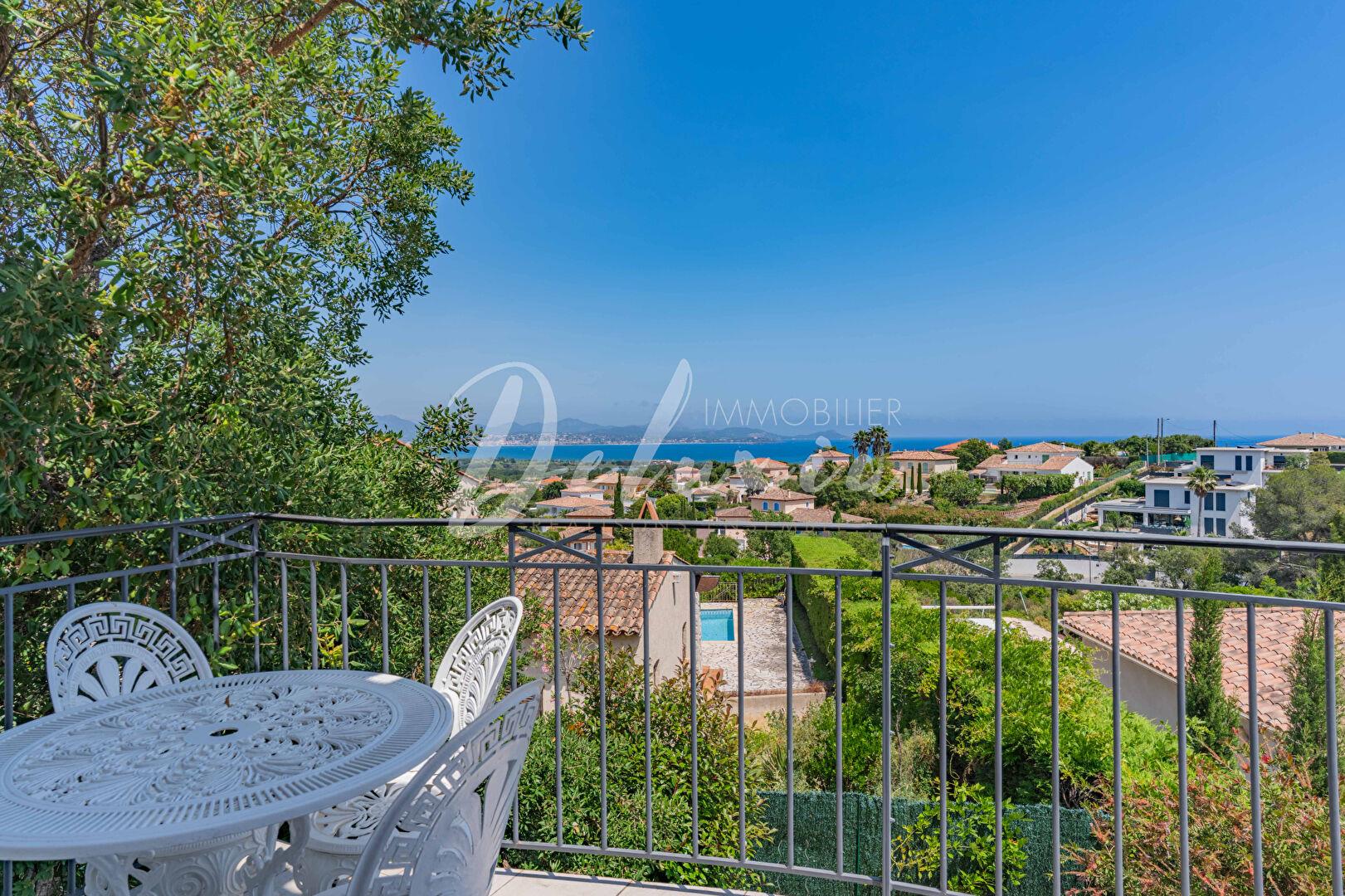 Villa with Sea View and Pool in Saint-Aygulf.