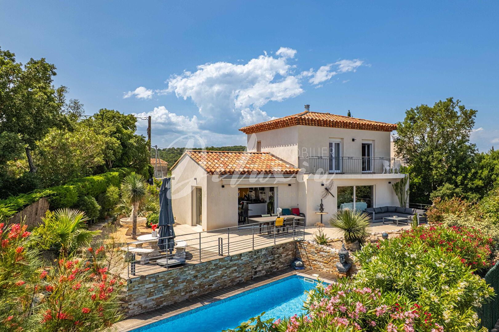 Villa with Sea View and Pool in Saint-Aygulf.