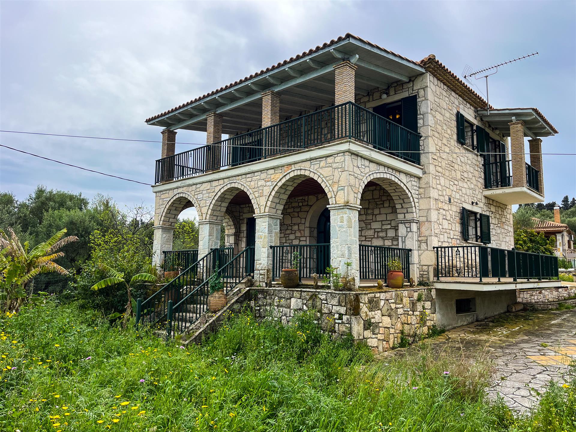 Villa en pierre avec vue sur la mer à Belussi, Zakynthos