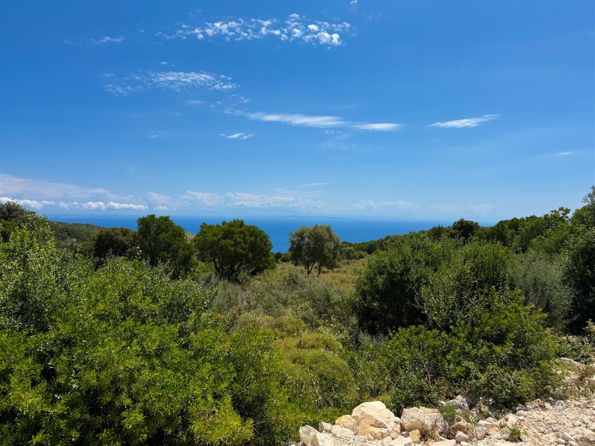Land in the Northern Village of Elies, Zakynthos with sea views