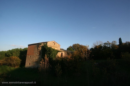 Lucignano zu verkaufen Bauernhaus aus Stein und Backstein