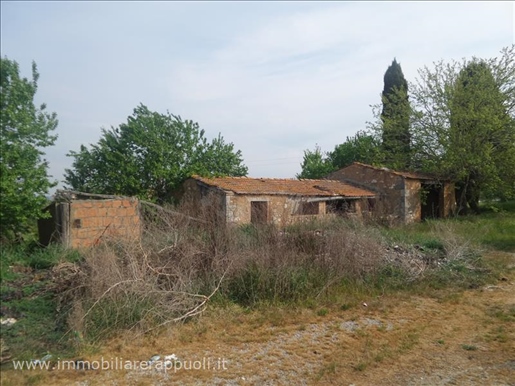 Rapolano on sale in hillside position farmhouse to renovat