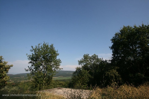 Vente Rapolano sur une colline avec une vue panoramique su
