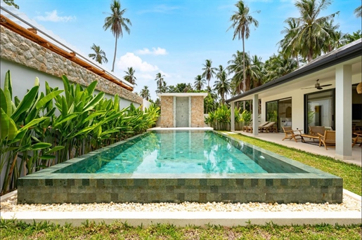 Villa di lusso moderna in stile balinese a 3 camere da letto in vendita – Maenam, Koh Samui