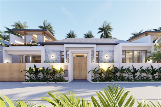 Moderni Kolme Makuuhuonetta Kauttaviila myytävänä Lamai, Koh Samui