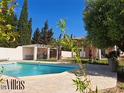 Sallèles d'Aude - Villa d'architecte avec jardin arboré et piscine