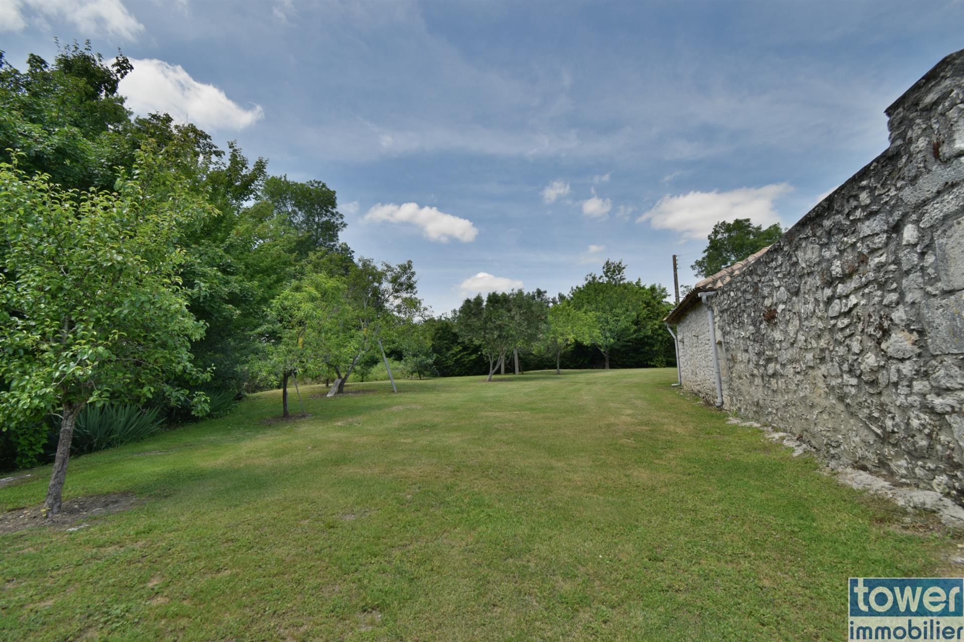 Eymet in the Dordogne, set of 2 renovated stone houses of 278m2 with swimming pool.