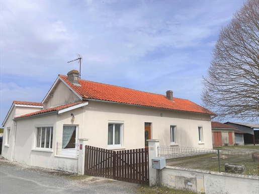 Sole agency: Single-storey former farmhouse with several outbuildings on fenced southeast-oriented g