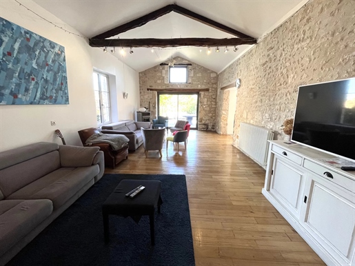 Spacious town house with garage and large garden in the heart of Villebois-Lavalette