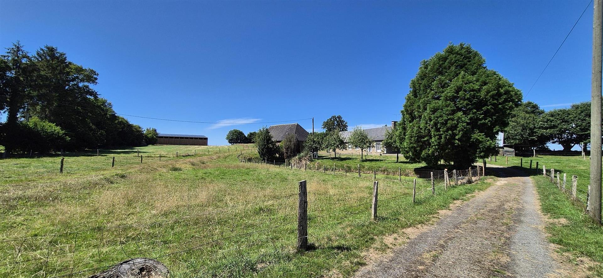 Detached stone south facing 3 bed farmhouse with room to expand on rural plot of 16,957m2 + 4 outbui