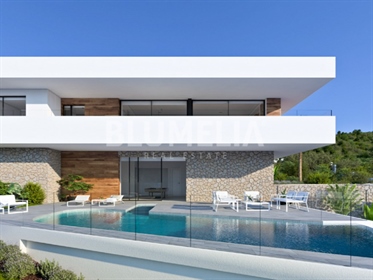 Modern style villa project with sea views for sale in Moraira