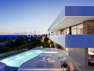 Modern style villa project with sea views for sale in Moraira
