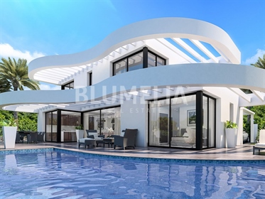 Luxus-Villa-Projekt mit Meerblick zum Verkauf in Moraira