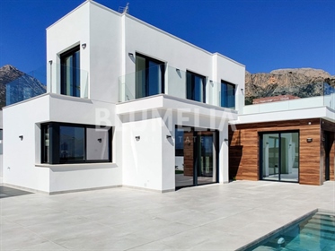 Newly built modern villa for sale in Polop, Alicante