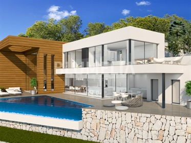 Luxury villa project with unobstructed views for sale in Moraira