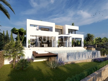 Luxury villa under construction with sea views for sale in Benissa