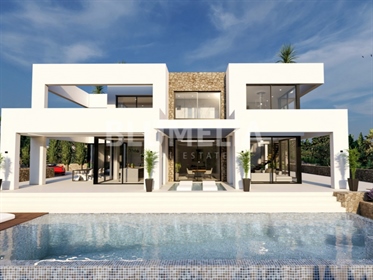 Villa de luxe en construction avec vue sur la mer à vendre à Benissa