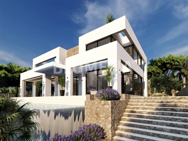 Luxury villa under construction with sea views for sale in Benissa