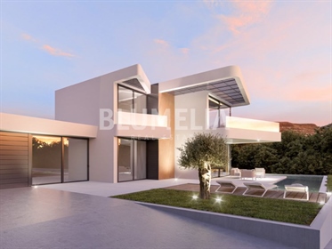Modern villa project with unobstructed views for sale in Altea