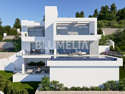 Luxury villa project with sea views for sale in Cumbre del Sol, Benitachell