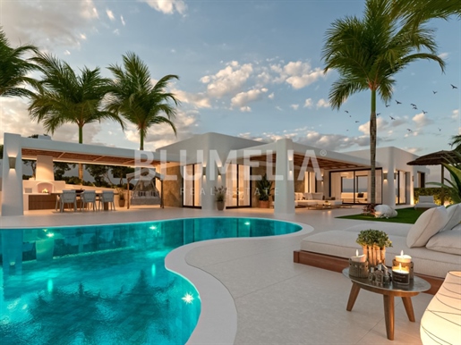 Ibiza villa in aanbouw met vrij uitzicht te koop in Javea