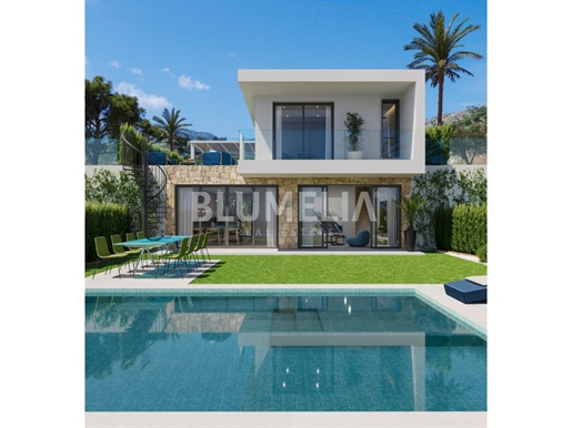 Villa de estilo moderno con vistas al mar en venta en San Juan de Alicante