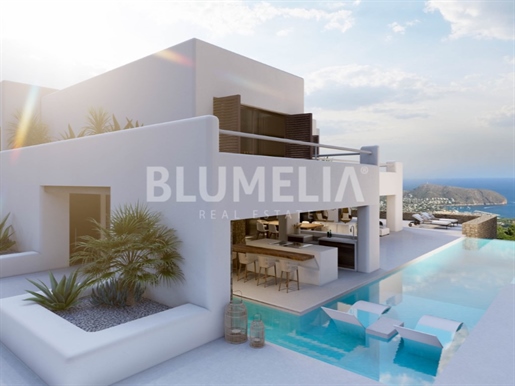 New luxury villa with sea views for sale in Moraira, Alicante