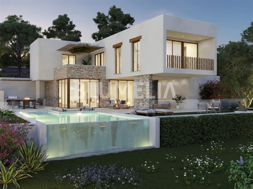 Ibizan style luxury villa with valley views for sale in Javea