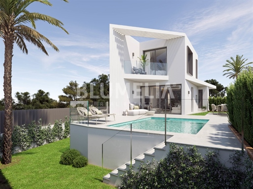 Modern villa project with sea views for sale in San Juan de Alicante