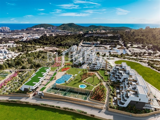 Newly built apartment with sea views for sale in Finestrat