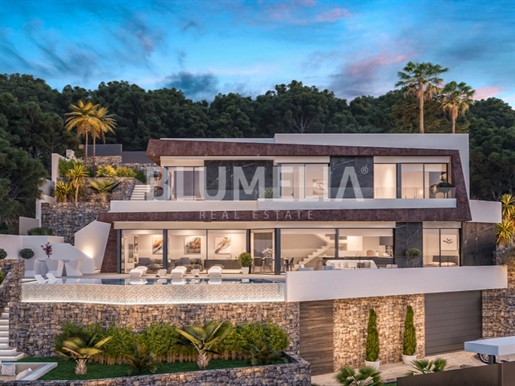 Villa de lujo en construcción con vistas al mar en venta en Calpe