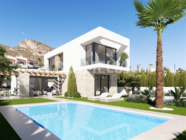 Villa moderne en construction avec vue sur la mer à vendre à Finestrat