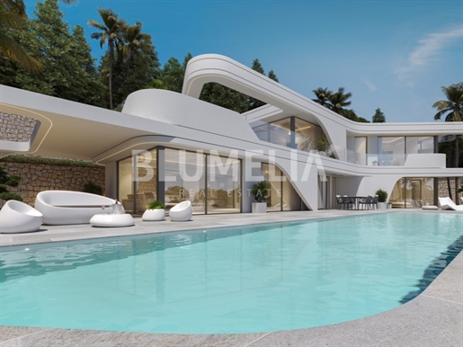 Nouveau projet de villa de luxe avec vue panoramique à vendre à Jávea