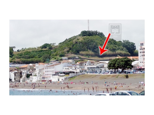 Vente De Grand Terrain à côté de La Plage des Milices, Avec Vue Sur La Mer, São Roque, Ponta Delgada
